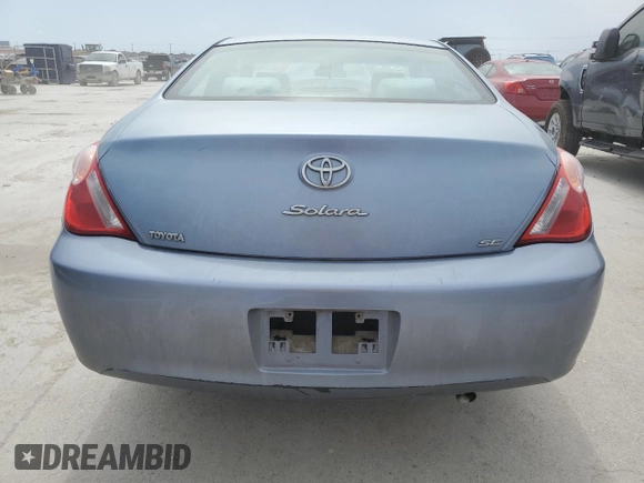 2006 Toyota Solara SE with VIN 4T1CE38P26U687884, listed as a Copart auction lot 48798605 with 229,020 mi miles and Salvage Title. Bid and sale history available at DreamBid. Image 6.