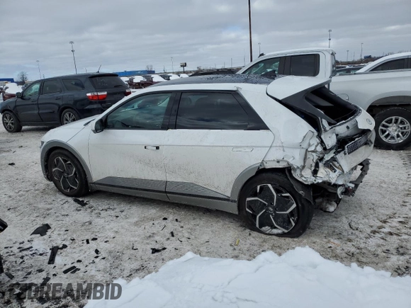 2023 Hyundai Ioniq 5 Limited with VIN KM8KR4AE6PU223741, listed as a Copart auction lot 46472595 with 12,559 mi miles and Salvage title. Bid and sale history available at DreamBid. Image 2.
