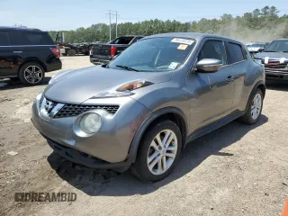 2015 Nissan Juke SV with VIN JN8AF5MR7FT512150, listed as a Copart auction lot 56415075 with 130,084 mi miles and Salvage title. Bid and sale history available at DreamBid. Image 1.