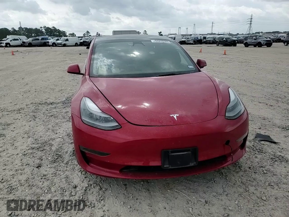 2023 Tesla Model 3 with VIN 5YJ3E1EA5PF567113, listed as a Copart auction lot 53376365 with 45,247 mi miles and Salvage title. Bid and sale history available at DreamBid. Image 14.