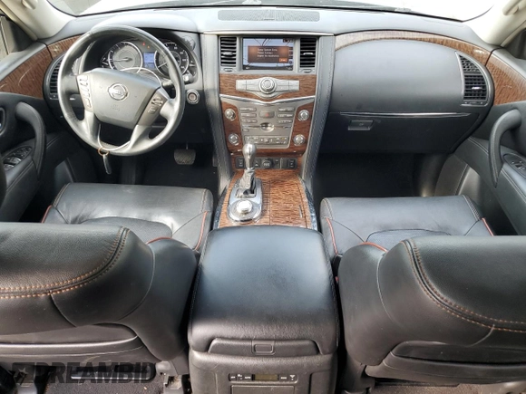 2018 Nissan Armada SV with VIN JN8AY2NC1J9553107, listed as a Copart auction lot 69493074 with 125,054 mi miles and Salvage Title. Bid and sale history available at carsss.com. Image 8.