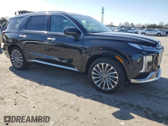2024 Hyundai Palisade Calligraphy z VIN KM8R7DGE6RU758065, wystawiony jako Copart lot #48385145 z przebiegiem 24 220 mil mil oraz Szkoda całkowita • Salvage title. Historia ofert i sprzedaży dostępna na DreamBid. Obrazek 4.