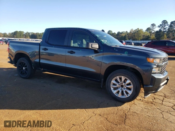 2020 Chevrolet Silverado 1500 Custom with VIN 3GCPWBEK9LG229263, listed as a Copart auction lot 80705084 with 79,688 mi miles and Clean Title. Bid and sale history available at carsss.com. Image 4.
