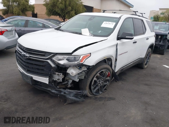 2020 Chevrolet Traverse Premier with VIN 1GNEVKKWXLJ120947, listed as a IAAI auction lot 42078271 with 123,911 mi miles. Bid and sale history available at carsss.com. Image 17.