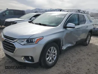 2021 Chevrolet Traverse LT Leather with VIN 1GNEVHKW7MJ137029, listed as a Copart auction lot 48375565 with 43,908 mi miles and Salvage Title. Bid and sale history available at carsss.com. Image 1.