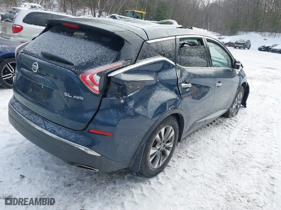 2015 Nissan Murano S with VIN 5N1AZ2MH9FN257221, listed as a IAAI auction lot 41292688 with 138,207 mi miles. Bid and sale history available at carsss.com. Image 4.