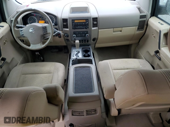 2010 Nissan Titan LE with VIN 1N6AA0EC3AN314733, listed as a Copart auction lot 81301574 with 120,683 mi miles and Salvage Title. Bid and sale history available at carsss.com. Image 8.