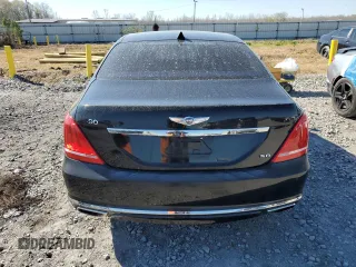 2017 Genesis G90 5.0L Ultimate with VIN KMHG54JH2HU025932, listed as a Copart auction lot 49902445 with 130,185 mi miles and Clean Title. Bid and sale history available at carsss.com. Image 6.