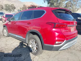 2020 Hyundai Santa Fe SE with VIN 5NMS23AD1LH137619, listed as a IAAI auction lot 41425753 with 72,587 mi miles. Bid and sale history available at carsss.com. Image 3.