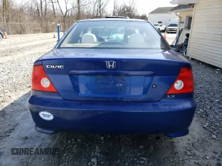 2004 Honda Civic LX with VIN 1HGEM22594L075753, listed as a Copart auction lot 47078255 with 158,653 mi miles and Salvage Title. Bid and sale history available at DreamBid. Image 6.