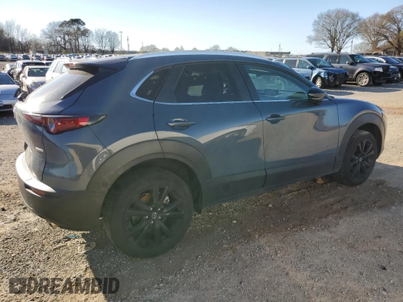 2023 Mazda CX-30 2.5 S Carbon Edition with VIN 3MVDMBCMXPM558346, listed as a Copart auction lot 49402095 with 21,417 mi miles and Salvage Title. Bid and sale history available at carsss.com. Image 3.