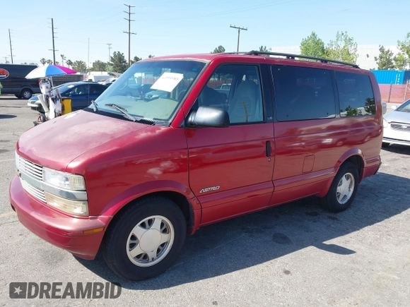 1998 Chevrolet Astro with VIN 1GNDM19W5WB131741, listed as a IAAI auction lot 41993985 with 87,362 mi miles. Bid and sale history available at carsss.com. Image 2.