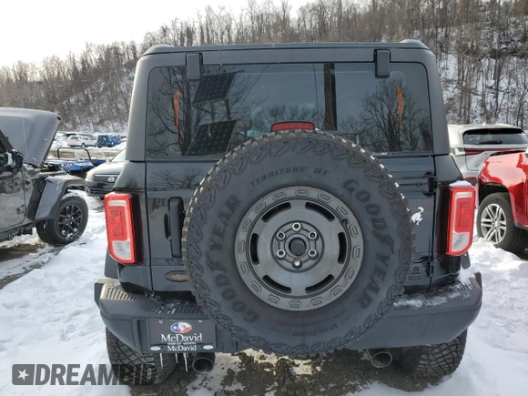 2023 Ford Bronco with VIN 1FMDE5AH2PLA91748, listed as a Copart auction lot 51133005 with Not provided miles and Salvage title. Bid and sale history available at DreamBid. Image 6.