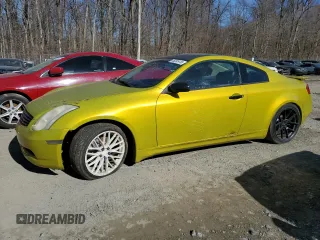 2006 Infiniti G35 Coupe with VIN JNKCV54E96M703789, listed as a Copart auction lot 46282415 with 159,862 mi miles and Salvage Title. Bid and sale history available at carsss.com. Image 1.