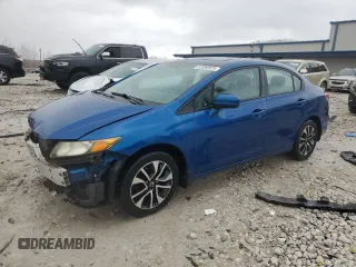 2014 Honda Civic Sedan EX with VIN 2HGFB2F81EH551281, listed as a Copart auction lot 52995925 with 160,180 mi miles and Clean Title. Bid and sale history available at carsss.com. Image 1.