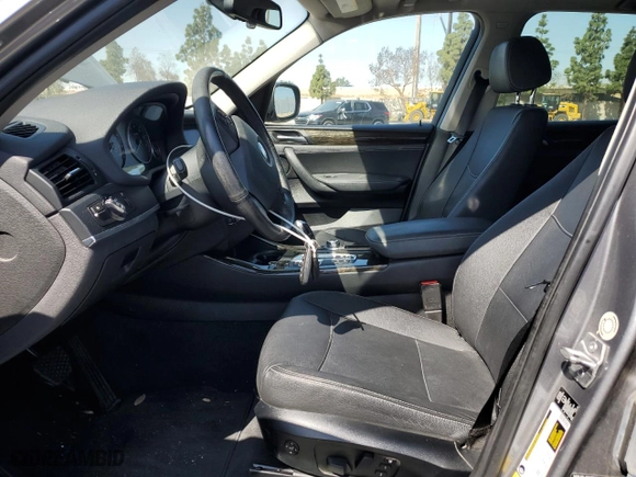 2013 BMW X3 xDrive28i with VIN 5UXWX9C59D0A28341, listed as a Copart auction lot 52053615 with 176,499 mi miles and Clean Title. Bid and sale history available at carsss.com. Image 7.