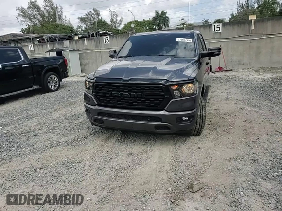 2024 Ram 1500 Big Horn with VIN 1C6RREMT5RN100942, listed as a Copart auction lot 51061775 with 7,706 mi miles and Non Repairable. Bid and sale history available at carsss.com. Image 14.