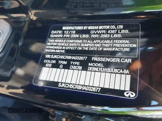 2017 Infiniti QX30 Luxury with VIN SJKCH5CR8HA032677, listed as a IAAI auction lot 40474574 with 75,902 mi miles. Bid and sale history available at carsss.com. Image 9.