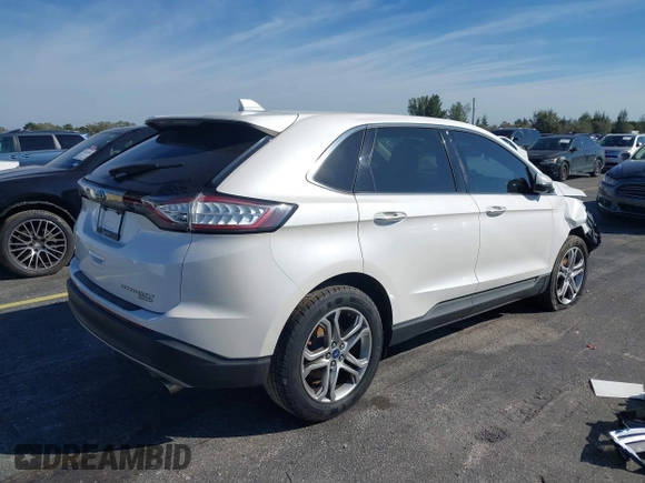 2016 Ford Edge Titanium with VIN 2FMPK3K92GBB83038, listed as a IAAI auction lot 41445967 with 90,125 mi miles. Bid and sale history available at carsss.com. Image 4.