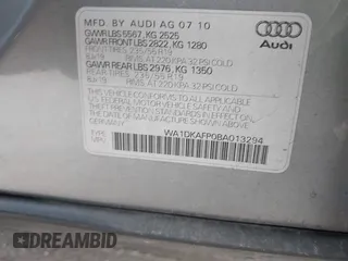 2011 Audi Q5 3.2L Premium Plus with VIN WA1DKAFP0BA013294, listed as a IAAI auction lot 41296063 with 96,609 mi miles. Bid and sale history available at carsss.com. Image 9.