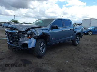 2021 GMC Canyon 4WD AT4 z VIN 1GTG6FEN8M1275345, wystawiony jako IAAI lot #42045878 z przebiegiem 68 299 mil mil oraz . Historia ofert i sprzedaży dostępna na DreamBid. Obrazek 18.