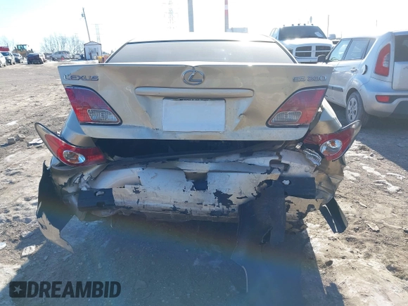 2004 Lexus ES 350 with VIN JTHBA30G740007990, listed as a IAAI auction lot 41388036 with 216,504 mi miles and . Bid and sale history available at DreamBid. Image 16.