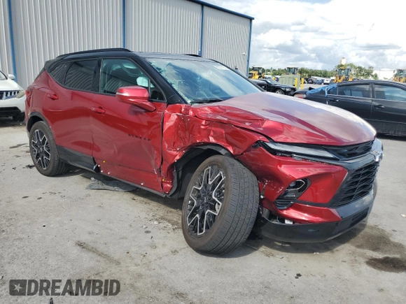2024 Chevrolet Blazer RS с VIN 3GNKBERS0RS210714, выставлен на аукционе Copart как лот 60377765 с пробегом 15 915 миль миль и На запчасти • Non repairable. История ставок и продаж доступна на DreamBid. Изображение 4.
