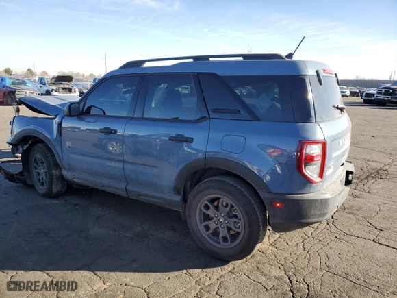 2024 Ford Bronco Sport Big Bend with VIN 3FMCR9B65RRE44492, listed as a Copart auction lot 44389275 with 5,235 mi miles and Salvage Title. Bid and sale history available at carsss.com. Image 2.
