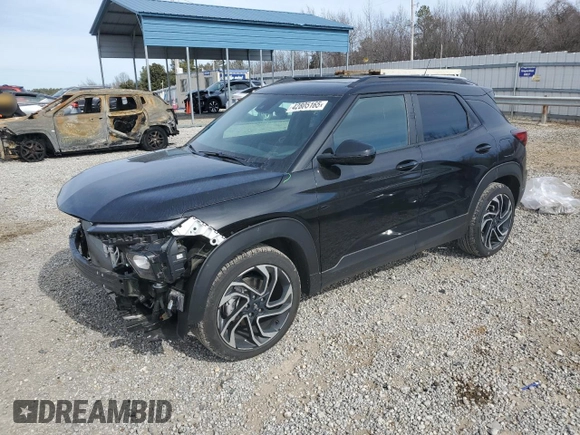 2025 Chevrolet TrailBlazer RS with VIN KL79MTSL9SB008123, listed as a Copart auction lot 42805165 with 10,744 mi miles and Salvage Title. Bid and sale history available at carsss.com. Image 1.