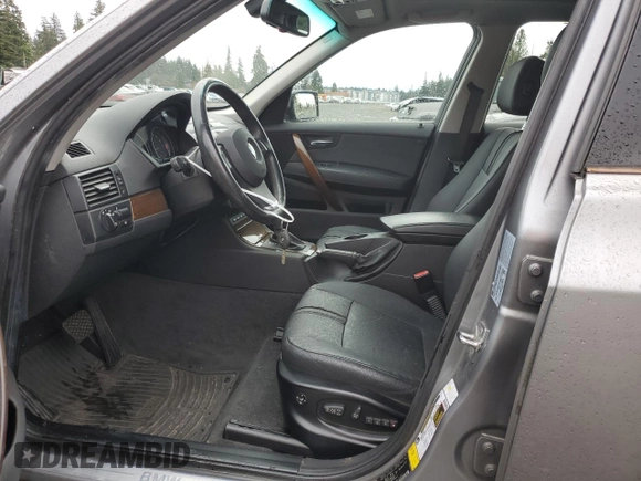 2009 BMW X3 xDrive30i with VIN WBXPC934X9WJ26260, listed as a Copart auction lot 50270245 with 80,312 mi miles and Salvage Title. Bid and sale history available at carsss.com. Image 7.