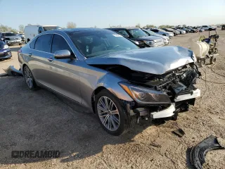 2020 Genesis G80 3.8L with VIN KMTFN4JE9LU334992, listed as a Copart auction lot 75265924 with 22,670 mi miles and Salvage Title. Bid and sale history available at carsss.com. Image 4.