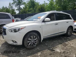 2014 Infiniti QX60 with VIN 5N1AL0MMXEC552292, listed as a Copart auction lot 57250055 with 163,174 mi miles and Salvage title. Bid and sale history available at DreamBid. Image 1.