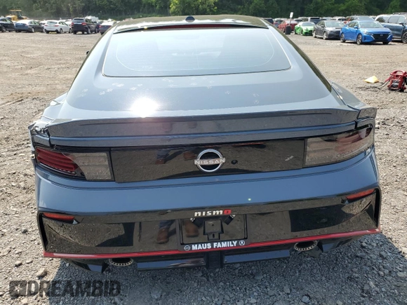 2024 Nissan Z Nismo с VIN JN1BZ4CH8RM363453, выставлен на аукционе Copart как лот 59744335 с пробегом 123 миль миль и Списание • Salvage title. История ставок и продаж доступна на DreamBid. Изображение 6.