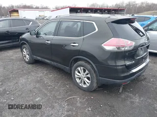 2014 Nissan Rogue SV with VIN 5N1AT2MV7EC863411, listed as a IAAI auction lot 41099324 with 163,763 mi miles. Bid and sale history available at carsss.com. Image 3.