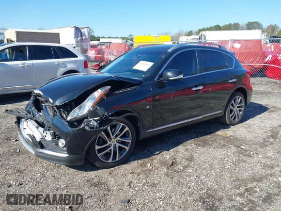 2017 Infiniti QX50 with VIN JN1BJ0RR7HM417050, listed as a IAAI auction lot 41455469 with 102,417 mi miles and . Bid and sale history available at DreamBid. Image 2.