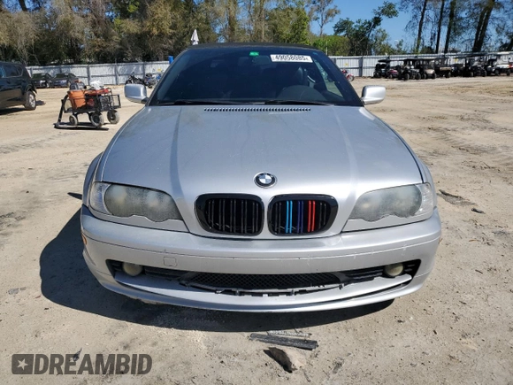 2001 BMW 3 Series 325Ci with VIN WBABS33401JY54613, listed as a Copart auction lot 49058085 with 0 mi miles and Non Repairable. Bid and sale history available at carsss.com. Image 5.