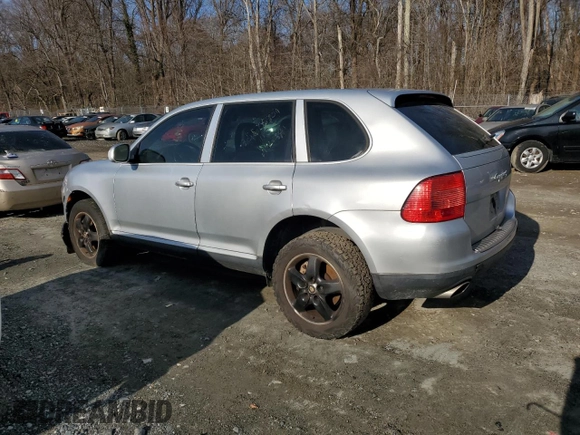 2004 Porsche Cayenne S with VIN WP1AB29P54LA76777, listed as a Copart auction lot 44341825 with 128,667 mi miles and Salvage Title. Bid and sale history available at carsss.com. Image 2.