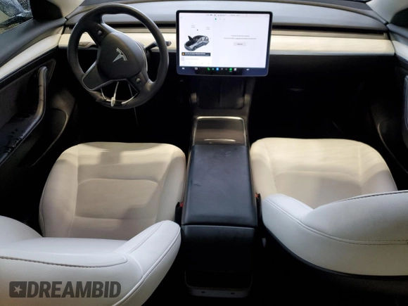 2022 Tesla Model 3 Long Range with VIN 5YJ3E1EB7NF102080, listed as a Copart auction lot 52859515 with 29,276 mi miles and Salvage Title. Bid and sale history available at carsss.com. Image 8.
