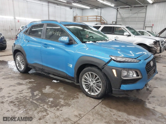 2019 Hyundai Kona SEL with VIN KM8K6CAA6KU359294, listed as a IAAI auction lot 41176192 with 52,208 mi miles. Bid and sale history available at carsss.com. Image 1.