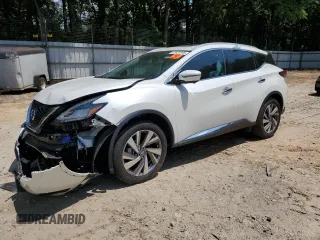 2020 Nissan Murano SL z VIN 5N1AZ2CJ3LN137298, wystawiony jako Copart lot #57421345 z przebiegiem 39 945 mil mil oraz Szkoda całkowita • Salvage title. Historia ofert i sprzedaży dostępna na DreamBid. Obrazek 1.
