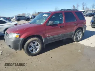 2007 Ford Escape Hybrid with VIN 1FMCU59H67KB87388, listed as a Copart auction lot 46501775 with 103,733 mi miles and Salvage Title. Bid and sale history available at carsss.com. Image 1.