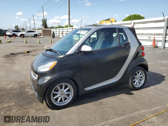 2009 Smart fortwo Passion with VIN WMEEK31X59K232027, listed as a Copart auction lot 55982195 with 63,945 mi miles and Salvage Title. Bid and sale history available at DreamBid. Image 1.