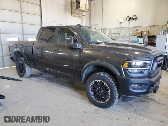 2024 Ram 2500 Rebel with VIN 3C6UR5EJ6RG160289, listed as a Copart auction lot 47935715 with 16,724 mi miles and Salvage Title. Bid and sale history available at carsss.com. Image 4.