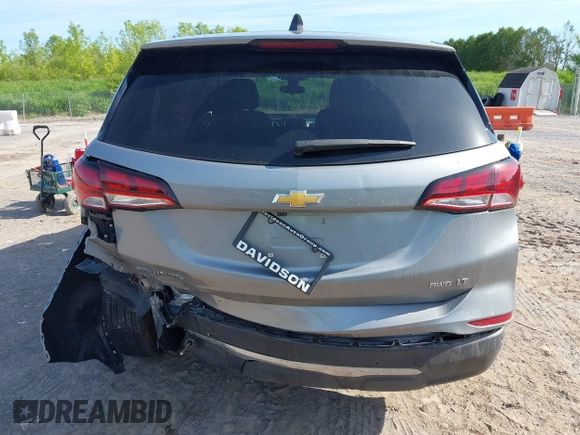 2024 Chevrolet Equinox LT with VIN 3GNAXUEG6RL355260, listed as a IAAI auction lot 42333090 with 9,270 mi miles and . Bid and sale history available at DreamBid. Image 16.