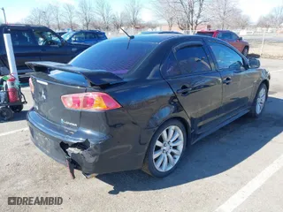 2008 Mitsubishi Lancer GTS with VIN JA3AU86U68U029426, listed as a IAAI auction lot 41747832 with 183,830 mi miles. Bid and sale history available at carsss.com. Image 4.
