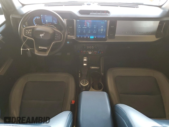 2022 Ford Bronco with VIN 1FMEE5DP0NLA77206, listed as a Copart auction lot 54721335 with 41,379 mi miles and Salvage Title. Bid and sale history available at carsss.com. Image 8.