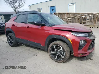 2021 Chevrolet TrailBlazer RS with VIN KL79MUSL8MB056608, listed as a Copart auction lot 47604514 with 43,681 mi miles and . Bid and sale history available at DreamBid. Image 4.