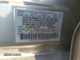 2022 Nissan Sentra SV with VIN 3N1AB8CV6NY210123, listed as a Copart auction lot 42646245 with 13,254 mi miles and Salvage Title. Bid and sale history available at carsss.com. Image 14.