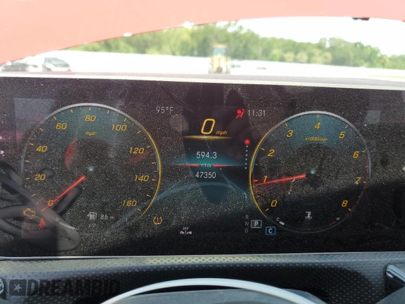 2020 Mercedes-Benz A 220 with VIN WDD3G4EB0LW041746, listed as a Copart auction lot 58965755 with 47,350 mi miles and Clean title. Bid and sale history available at DreamBid. Image 9.
