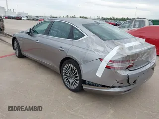2023 Genesis G80 with VIN KMTGE4S1XPU006759, listed as a IAAI auction lot 37967251 with 3,047 mi miles and . Bid and sale history available at carsss.com. Image 3.